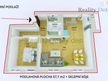 Prodej bytu 2+kk, Opava, Mařádkova, 57 m2