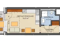 Prodej bytu 1+kk, Praha - Dolní Měcholupy, Honzíkova, 25 m2