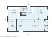 Prodej bytu 4+1, Přelouč, Studentská, 74 m2
