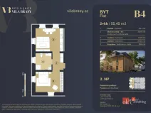 Prodej bytu 2+kk, Břasy, 56 m2