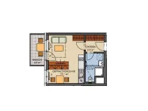 Prodej bytu 1+kk, Praha - Dolní Měcholupy, Honzíkova, 28 m2