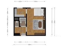 Prodej bytu 1+kk, Praha - Troja, Krynická, 28 m2