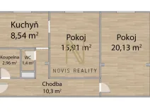 Pronájem bytu 2+1, Janovice nad Úhlavou, Klatovská, 59 m2