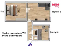 Pronájem bytu 2+1, Znojmo, Dr. Milady Horákové, 55 m2