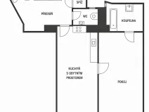 Pronájem bytu 2+kk, Praha - Staré Město, Kaprova, 58 m2