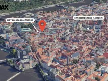 Pronájem bytu 2+kk, Praha - Staré Město, Kaprova, 58 m2