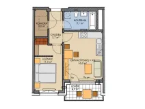 Prodej bytu 2+kk, Praha - Chodov, Bartůňkova, 41 m2