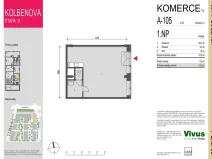 Prodej obchodního prostoru, Praha - Vysočany, Smržových, 52 m2