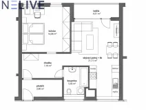 Pronájem bytu 2+kk, Plzeň, Sladová, 53 m2
