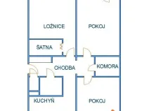 Pronájem bytu 3+1, Orlová, Okružní, 83 m2