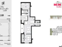 Prodej bytu 4+kk, Brandýs nad Labem-Stará Boleslav, Dřevčická, 102 m2