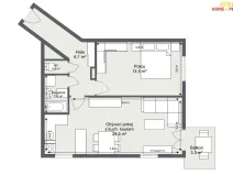 Prodej bytu 2+kk, Praha - Stodůlky, Wiedermannova, 48 m2