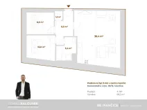 Pronájem bytu 3+kk, Ivančice, Komenského náměstí, 68 m2