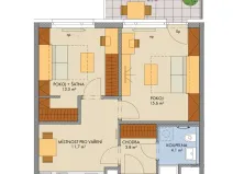 Prodej bytu 2+1, Praha - Hlubočepy, Gollové, 51 m2