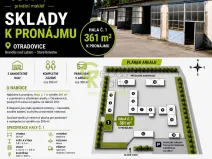 Pronájem výrobních prostor, Skorkov - Otradovice, 391 m2