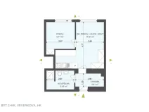 Pronájem bytu 2+kk, Hradec Králové, Veverkova, 36 m2