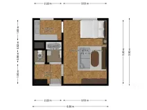 Prodej bytu 1+kk, Praha - Troja, Krynická, 28 m2