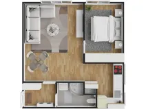 Prodej bytu 2+kk, Brno, Renneská třída, 47 m2
