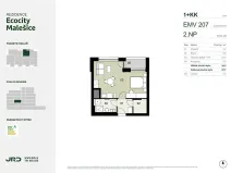 Prodej bytu 1+kk, Praha - Malešice, Univerzitní, 38 m2