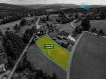 Prodej pozemku, Železný Brod - Hrubá Horka, 1068 m2