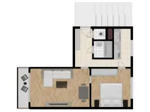 Prodej bytu 2+1, Česká Lípa, Bendlova, 53 m2