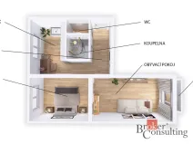 Prodej bytu 2+1, Bučovice, Vyškovská, 55 m2