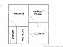 Pronájem bytu 2+1, Oleksovice, 39 m2