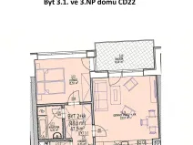 Prodej bytu 2+kk, Brno, Chvalovka, 57 m2