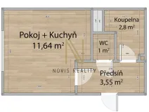Pronájem bytu 1+kk, Plzeň, Čermákova, 22 m2