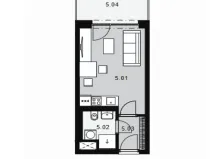 Prodej bytu 1+kk, Kladno - Dubí, Ke křížku, 25 m2
