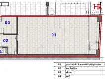 Pronájem obchodního prostoru, Benešov, Scheinerova, 65 m2