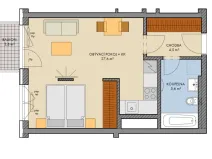 Prodej bytu 1+kk, Kralupy nad Vltavou, Purkyňovo nám., 38 m2
