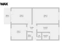 Pronájem bytu 3+1, Třebíč - Horka-Domky, Čeloudova, 72 m2