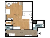 Prodej bytu 1+kk, Praha - Bubeneč, Kyjevská, 39 m2