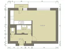 Prodej bytu 1+kk, Brno, Křídlovická, 35 m2