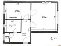 Pronájem bytu 1+1, Pardubice, Pichlova, 45 m2