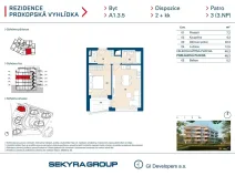Prodej bytu 2+kk, Praha - Jinonice, Radlická, 46 m2