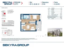 Prodej bytu 2+kk, Praha - Karlín, Sokolova, 51 m2
