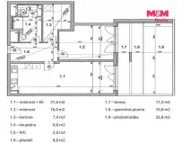 Prodej bytu 2+kk, Praha - Hloubětín, Poděbradská, 71 m2