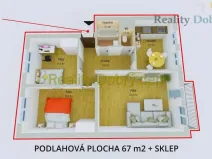 Pronájem bytu 3+1, Horní Benešov, Leskovská, 68 m2