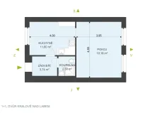 Pronájem bytu 1+1, Dvůr Králové nad Labem, Heydukova, 38 m2