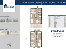 Prodej bytu 3+kk, Plzeň, Na Roudné, 103 m2
