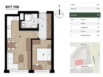 Prodej bytu 2+kk, Praha - Smíchov, Na Plzeňce, 47 m2