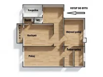 Prodej bytu 3+1, Vrchoslavice, 76 m2