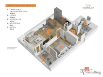 Pronájem bytu 2+kk, Praha - Smíchov, Plzeňská, 51 m2