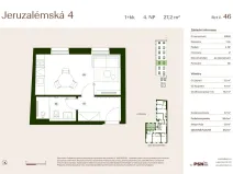 Prodej bytu 1+kk, Praha, Jeruzalémská, 26 m2