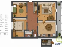 Prodej bytu 3+1, Praha, Křivenická, 72 m2
