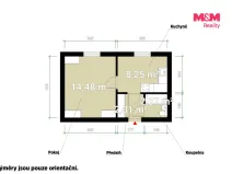 Pronájem bytu 1+1, Plzeň - Východní Předměstí, Rychtaříkova, 28 m2