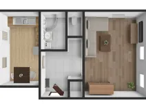 Pronájem bytu 1+1, Krupka - Bohosudov, Bohosudovská, 45 m2