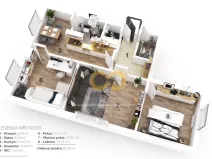 Prodej bytu 3+1, Volary, Sídl. Míru, 65 m2
